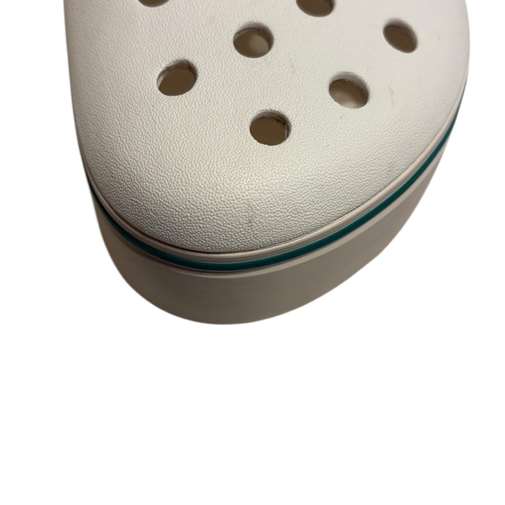 CROCS White Platform Classic Mules - Picture 8 of 11
